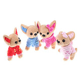 LeSharp Dolls & Stuffed Toys, 17cm Cute Mini Chihuahua Dog Plush Toy Soft Stuffed Animal Doll Birthday Gift - Pink