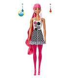 Barbie Color Reveal Doll with 7 Surprises: 4 Mystery Bags Contain Surprise Hair Piece, Skirt, Shoes & Earrings; Water Reveals Doll’s Look & Color Change on Bodice & Hair [Styles May Vary]