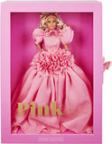 Barbie Signature Pink Collection Doll 3, Barbie Doll (Blonde) with Silkstone Body, Wearing Ruffled Chiffon Gown, Gift for Collectors