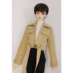 BJD Dolls 1/3 British Minimalistic Style SD Doll Handsome Boy Ball Jointed Dolls with Clothes Set Boots Wig, Height About 61.5cm 24.2in
