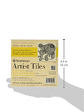 Strathmore STR-105-972 20 Sheet Artist Tiles Bristol Vellum Pad, 6 by 6"