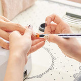TOCOLES Nail Art Brushes, 9PCS Nail Brushes for Nail Art with Nail Liner Brush and Nail Dotting Pens for Home Use and Professional Nail Salon