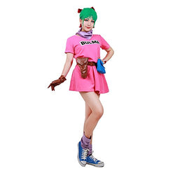 miccostumes Women's Bulma Cosplay Costume (Women xs) Pink