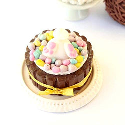 1:12 dollhouse miniature Easter cake with bunny