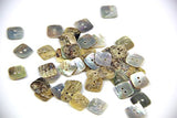 RayLineDo Lot 50 Square Mother of Pearl Shell Sewing Button 12mm HOT