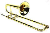 Brand New Bb Mini Trombone w/Case and Mouthpiece- Gold Lacquer Finish