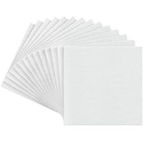 Arteza Premium Canvas Panels 8x8 Inch, Pack of 14, 100% Cotton, 12.3 oz Primed, 7 oz Unprimed, White Blank Boards Acid-Free, for Acrylic & Oil Painting Professional Artists, Hobby Painters & Beginners