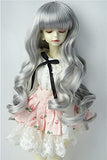 Doll Wigs JD148 7-8inch 18-20CM Grey Long Wave Vora Synthetic Mohair 1/4 MSD BJD Doll Wigs