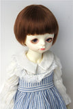JD453 8-9inch 21-23CM cute short Bobo mohair doll wigs 1/3 SD BJD doll accessories (Light brown)