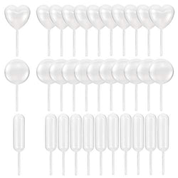 Tomnk 150pcs 4ml Cupcake Pipettes Plastic Squeeze Dropper Liquid Transfer Pipettes for Cupcakes, Infusers for Strawberries