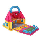 N\C Children's Playhouse Suitcase Toys Villa Castle Set Doll Houses for Boys and Girls