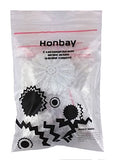 Honbay 40pcs Mix Style White Hollow Out Lace Flower Applique Patch Sewing Craft Decoration