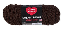 Red Heart Super Saver Chunky, Coffee Yarn