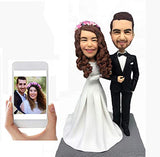 Fully Custom Lovers Bobblehead Personalized Couple Figurine, Two People,DHL Expedited Shipping Service