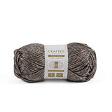 Crafted By Catherine Tonal Tweed Yarn - 2 Pack (125 Yards Each Skein), Grey, Gauge 6 Super Bulky