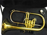New Brass Flugel Horn w/Case.Approved+Warranty