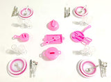 Gloria Dollhouse Furniture- Accessories Plate Glasses Spoon Set