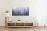 Tiancheng Art, 24x48 Inch Modern Abstract 3D Texture Painting On Canvas 100% Hand-Painted Oil Paintings Living room Wall Art Acrylic Wood Framed Decoratio Ready for Hang