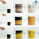 Heat Sensitive Coffee Magic Mugs - Set of Color Cute Coffee Tea Unique Changing Heat Cup 12 oz