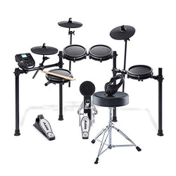 Alesis Drums Nitro Mesh Kit Bundle – Complete Electric Drum Set With an Eight-Piece Mesh Electronic Drum Kit, Drum Throne, Headphones and Drum Sticks