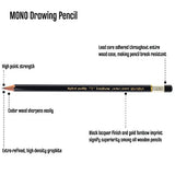 Tombow MONO Drawing Pencil, 2B, Graphite 12-Pack