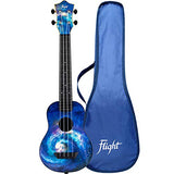 Flight, 4-String Concert Scale Travel Soprano Ukulele - Space, TUSL40