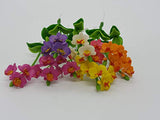 10 Pieces Miniature Phalanopsis Orchid Flower clay Dollhouse Fairy Garden Mini Plant Trees Artificial Flower Tiny Orchid #15