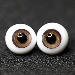 1 Pair Safety Eyes Round Eyeballs for Ball Jointed BJD Doll DIY Making 12mm/14mm/16mm/14mm Small iris,B,12mm