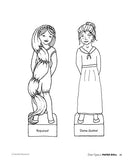 Once Upon a Paper Doll: Color Your Own Fairy Tale Paper Dolls (Happy Fox Books) 18 Dolls with 46 Outfits from 9 Favorite Fairy Tales: Cinderella, Beauty and the Beast, Alice in Wonderland, and More