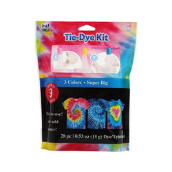 Tie Dye Kit, 3 Colors Fabric Tie Dye Kits for Kids and Adults. 120 ml Large Easy-Squeeze Dyes Bottles, Non-Toxic Tie Dye Colors Supplies for Party Group Gathering (Pink, Yellow, Sky Blue)