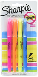 Sharpie Accent Pocket-Style Highlighters, Assorted 4 ea