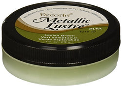 Deco Art Metallic Lustre Wax Finish, 1 oz, Lavish Green