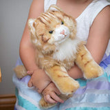 Nat and Jules Large Maine Coon Cat Striped Ginger Children's Plush Stuffed Animal