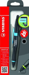 Stabilo Smartball Right Handed Black Ink Ballpoint Pen With Touch Screen Function - Black/ Cyan