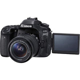 Canon EOS 80D DSLR Camera with 18-55mm Lens (1263C005) + EF-S 55-250mm Lens + 64GB Memory Card + Case + Corel Photo Software + LPE6 Battery + External Charger + Card Reader + More (Renewed)