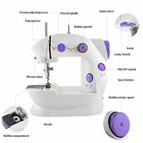 KIKOOPUS Mini Portable Sewing Machine with Two-Speed Two-Switch for Household Handwork