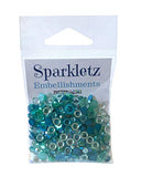 Buttons Galore Sparkletz Sea Level - Clear Acrylic Gems, Sequins, Flat Back Pearls - 3 Packs 36