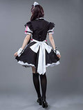 Cosfun Chocola Cosplay Maid Dress Costume with Apron Cat Ears Tail mp005746 (Small)