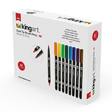 KINGART 445-48 Set of 48 Dual TIP Brush PENS 48 Piece