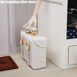 Odoria 1/12 Miniature Briefcase Dollhouse Decoration Accessories, White