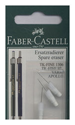 Faber-Castell 131594 - Mechanical Pencil Eraser Refills Pack of 3