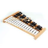 Professional Wooden Soprano Full Size Glockenspiel Xylophone with 27 Metal Keys for Adults & Kids - Includes 2 Wooden Beaters