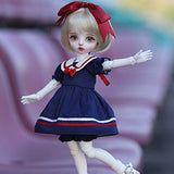 1/6 Fashion BJD Doll 10.62 inch Full Set 27cm SD Fully Poseable Fashion Doll with All Clothes Wigs Socks Shoes Makeup Accessories 100% Handmade for Surprise Birthday Gift