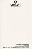 Canson Artist Series 1557 Cream Drawing Paper Pad for Pen, Ink and Graphite Pencil, Top Wire Bound,