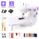 Suteck Mini Sewing Machine for Beginners Portable Electric Sewing Machines with Extension Table