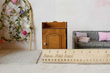 Miniature Drawer 1:6 Scale. Wooden Dollhouse Furniture Table Stand with Door.