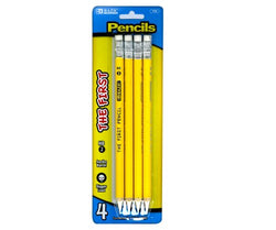 BAZIC #2 The First Jumbo Premium Yellow Pencil (4/pack) (Case of 24)