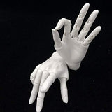 LoveinDIY White Skin Flexible Jointed Hands Model for 1/3 BJD SD Male Doll Super