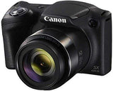Canon Powershot SX430 is Digital Camera (Black) (International Model) + 16GB SDHC Class 10 Memory Card + Small Carrying Case + Memory Card Wallet + SD Card USB Reader + Microfiber Cloth Bundle