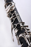 NEW! Herche Superior Bb Clarinet M2 - Best for Students - Durable Nickel-Plated Keys - All Clarinet Accessories Included: Plush Lined Case, Treated Pads, Cork Grease, Clarinet Swabs and #2 Rico Reeds